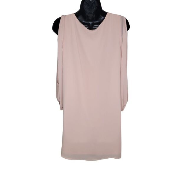 LULUS Shifting Dears Blush Pink Long Sleeve Dress Size Small - Picture 3 of 8